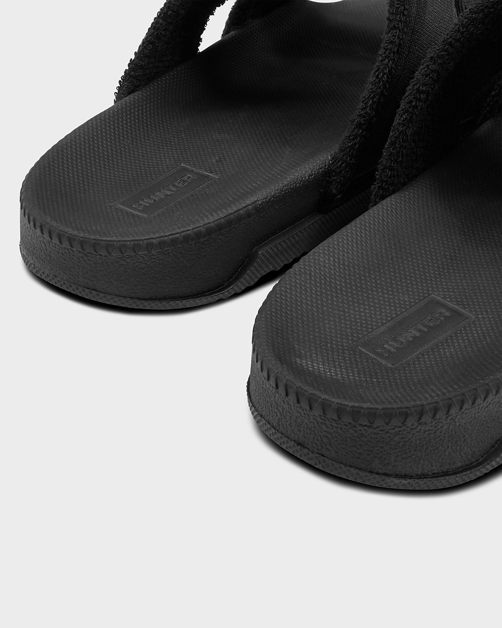 Women Hunter Original Double Strap | Slides Black | NZ-1694-RVLW